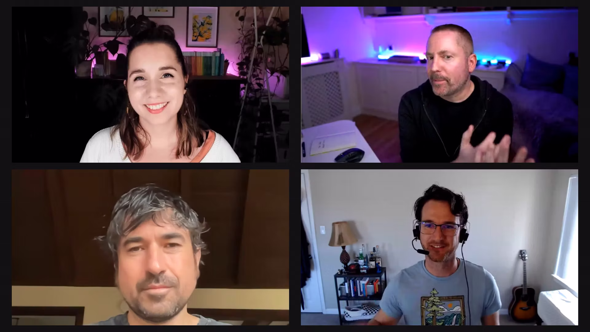 Aral, Laura, Tyler, Michael speaking.